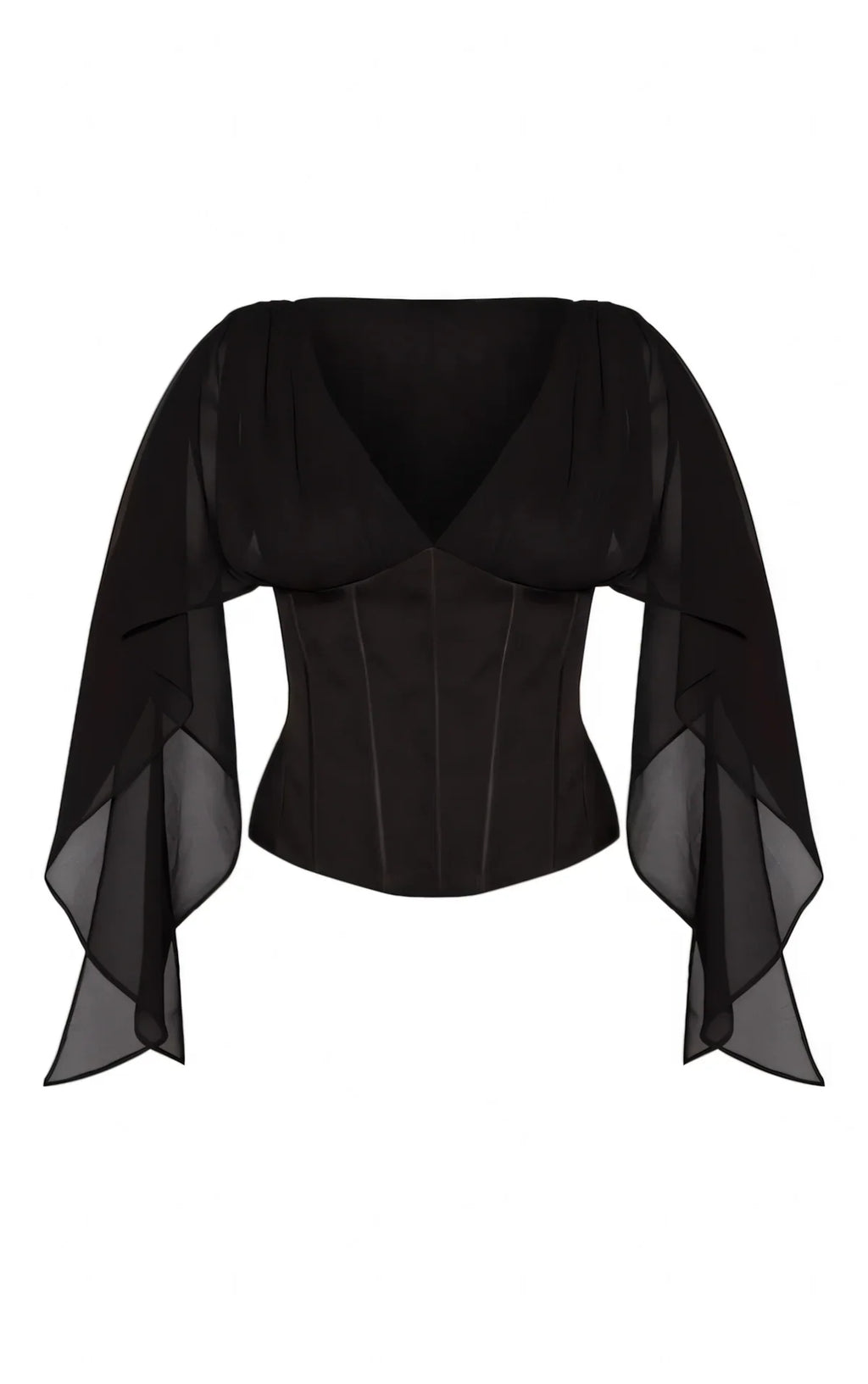 Petite Chiffon Drape Corset Regular price