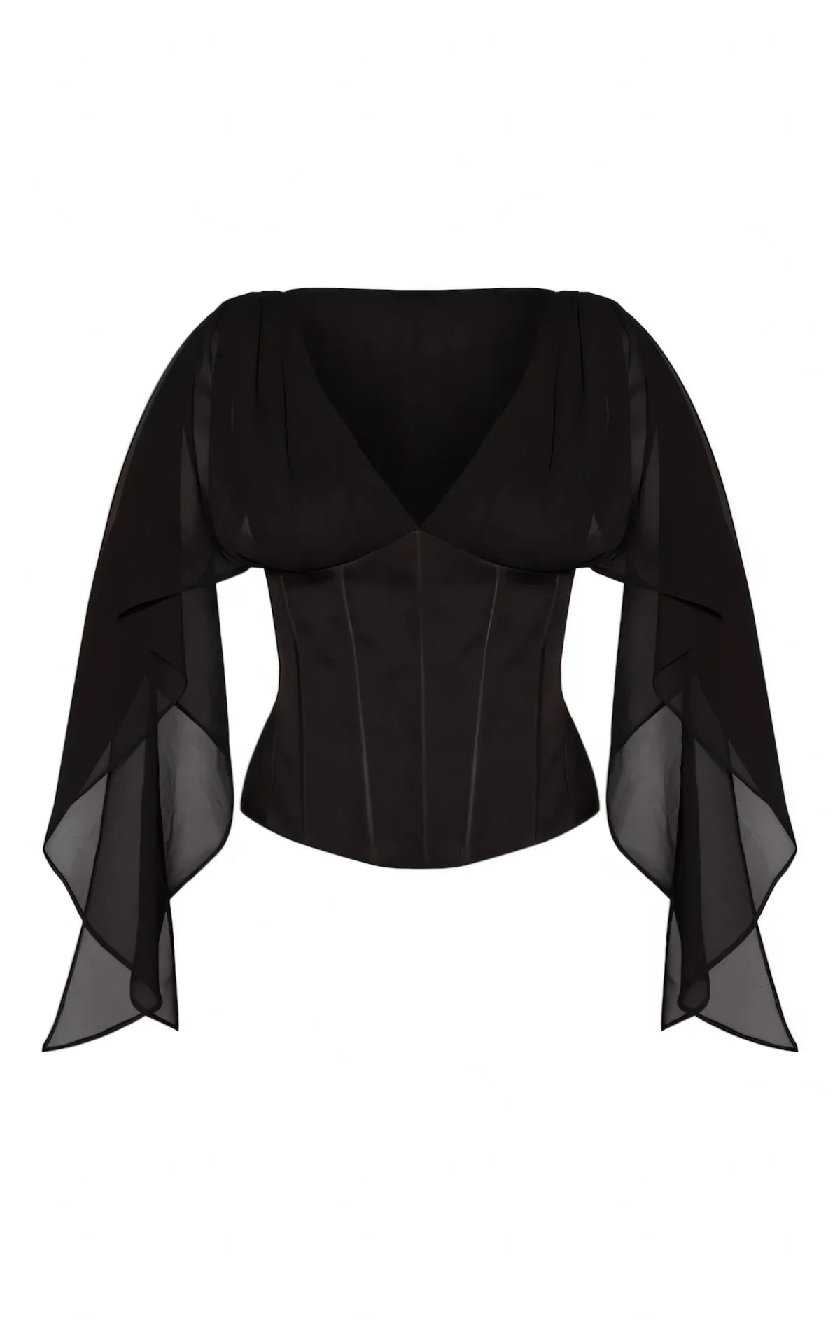 Petite Chiffon Drape Corset Regular price