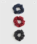 100% Washable 3 Silk Scrunchies