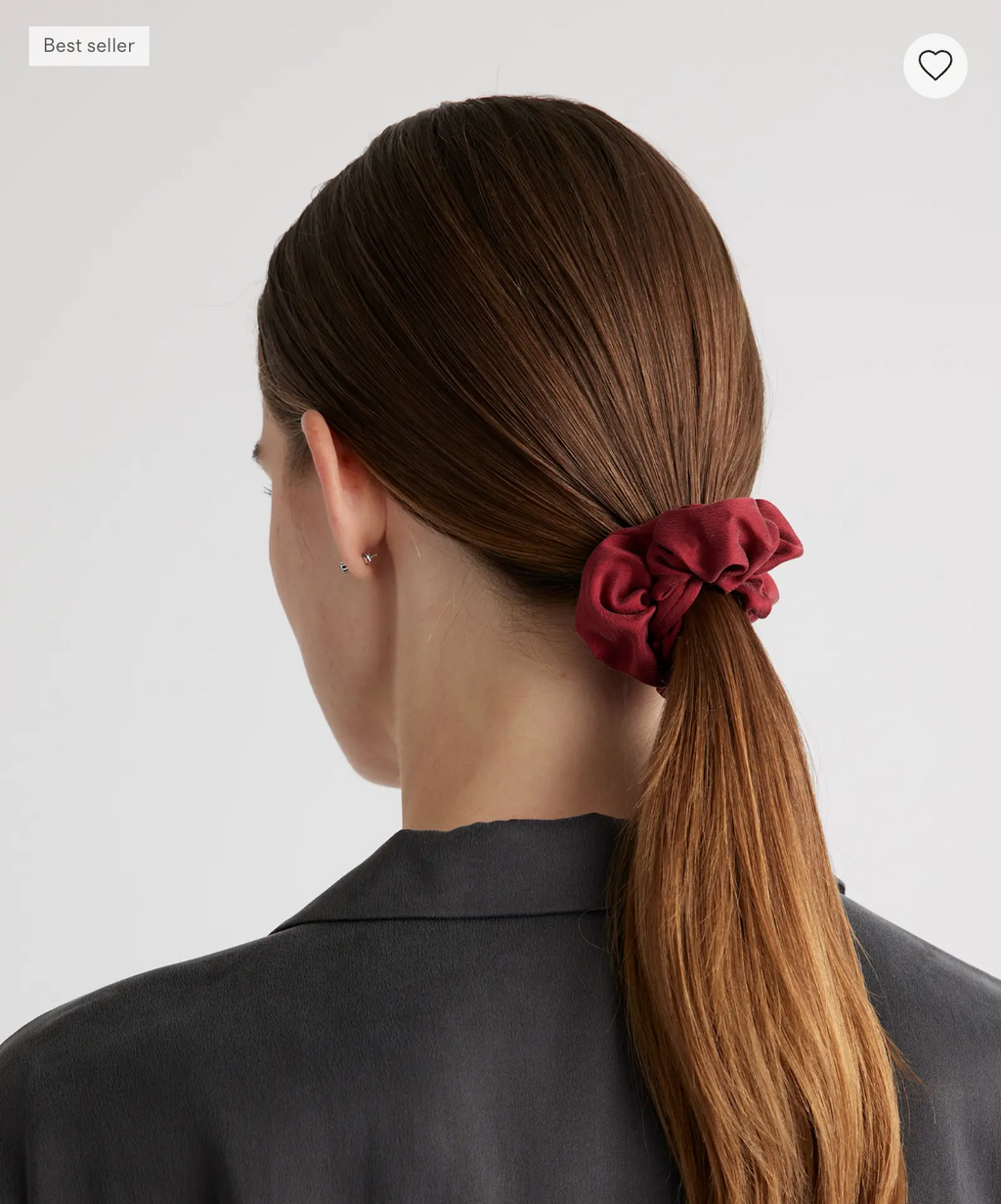 100% Washable 3 Silk Scrunchies