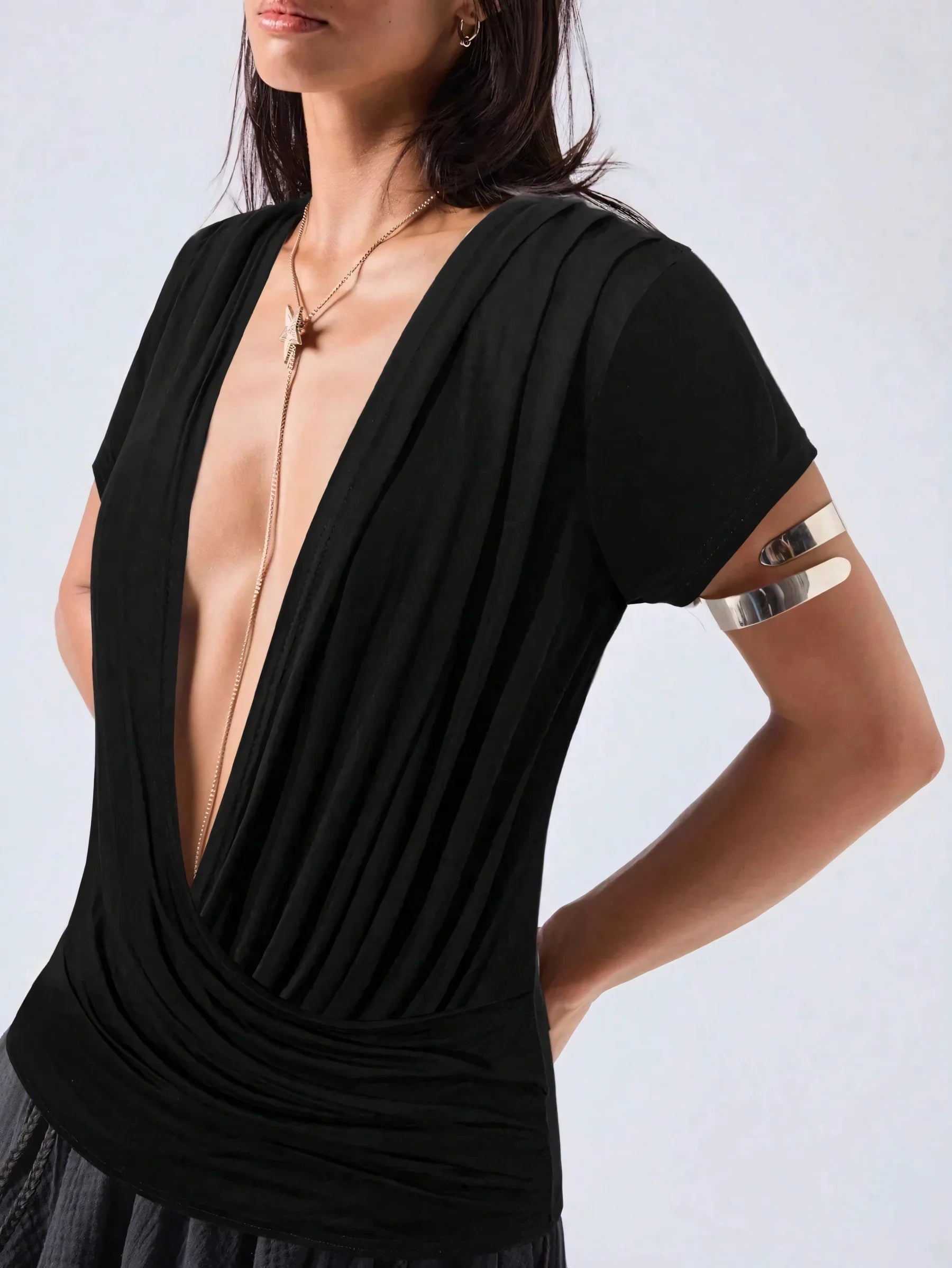 Cascade Wrap Top